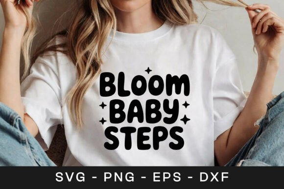 Bloom Baby Steps Floral SVG PNG