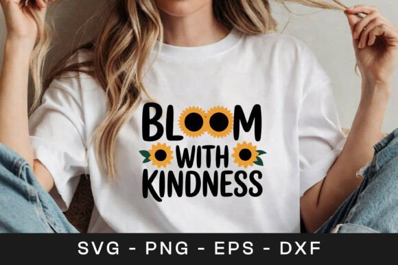 Bloom with Kindness Sunflower SVG PNG