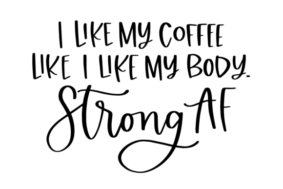 Fitness Coffee Quote: A Bold Stitch for Modern Apparel
