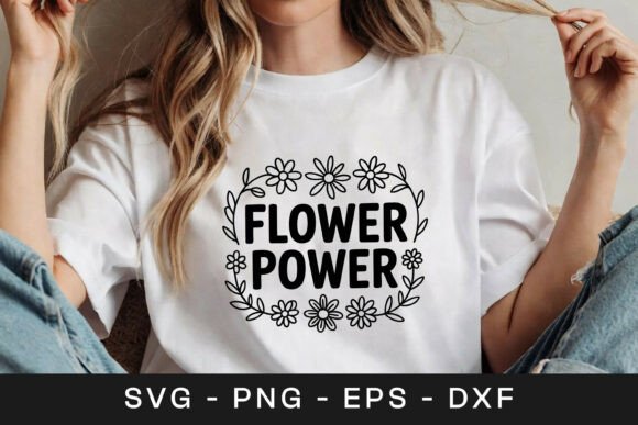 Flower Power Floral Inspirational SVG PN