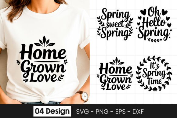 Home Grown Love Floral SVG PNG