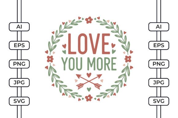 Love You More SVG: A Designer's Take on Boho Valentine Embroidery