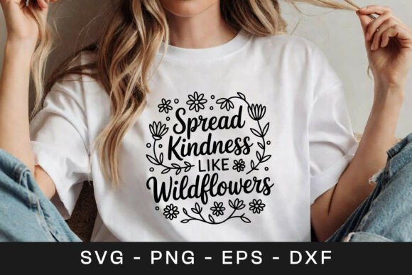 Review: Spread Kindness Wildflowers SVG PNG for Embroidery