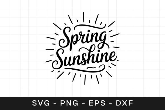 Spring Sunshine Floral Inspirational SVG
